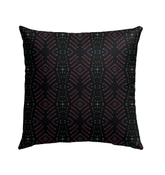 Close-up of Marigold Melody Outdoor Pillow showcasing its vibrant pattern and fabric texture.